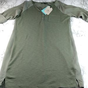 Prana Hensley Henley Dress Forest Green